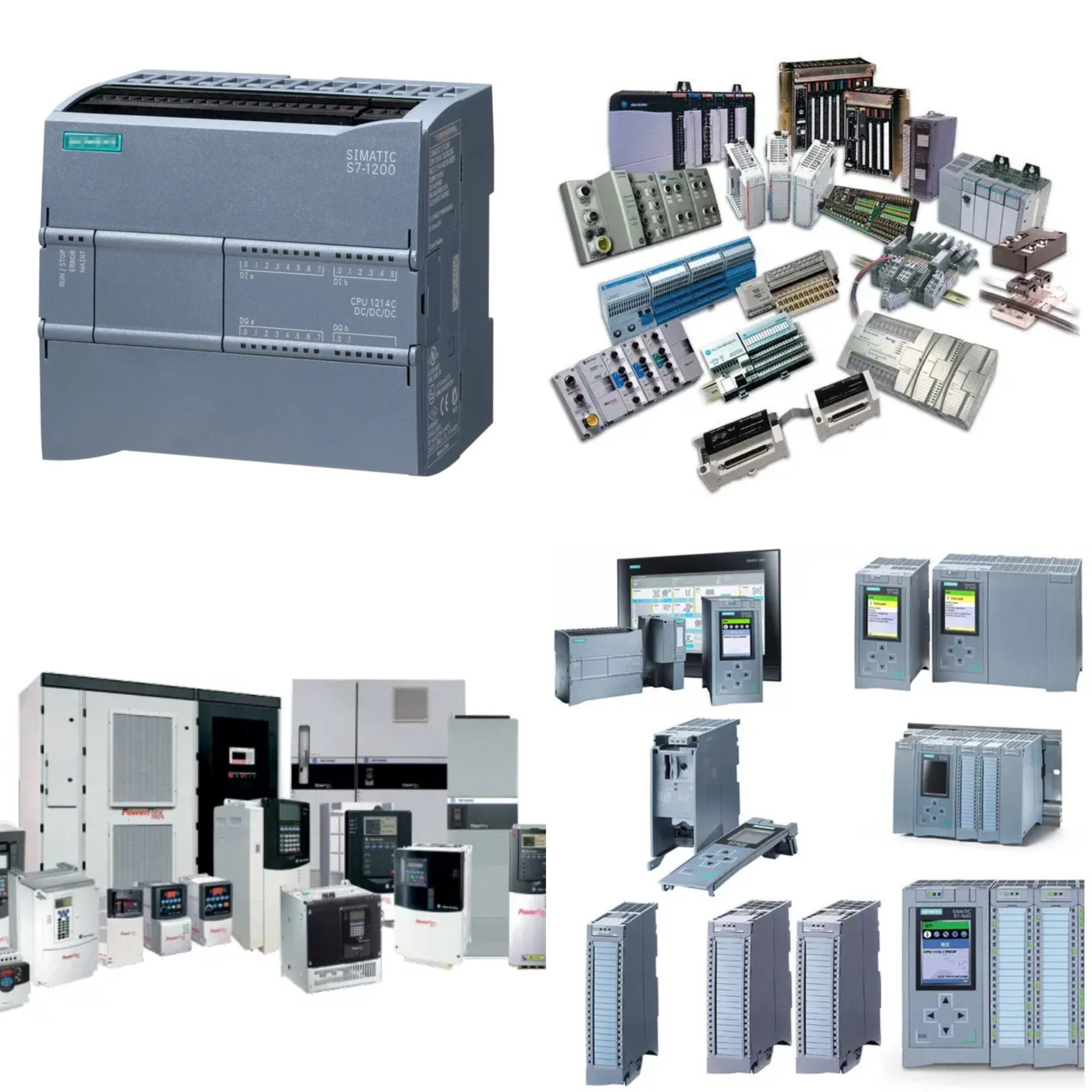 ALLEN-BRADLEY products, SIEMENS products, LENZE products, SICK products