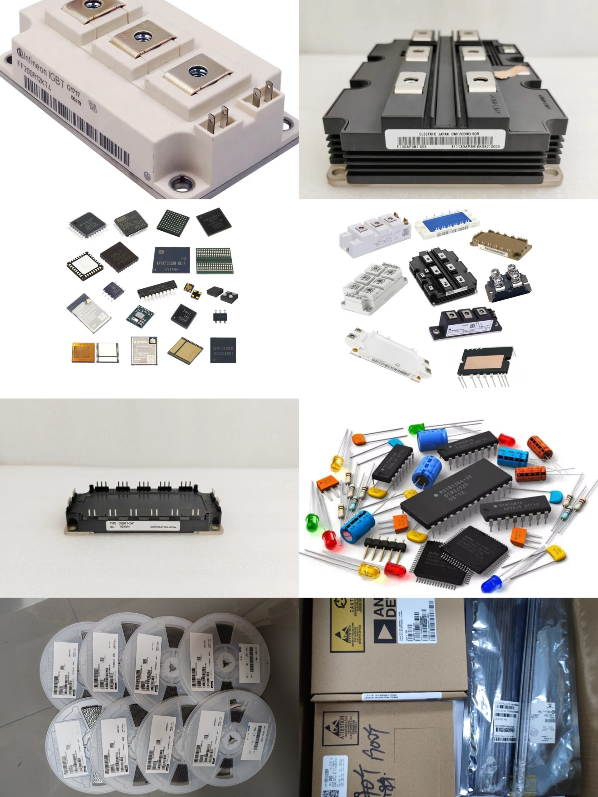 Electronics Components IC and IGBT modules